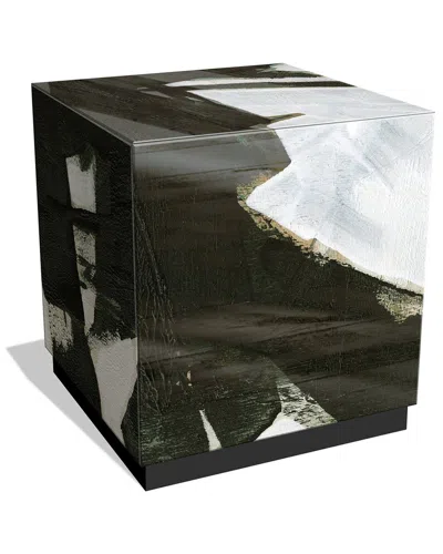 Empire Art Direct Ode An Kline I By Jennifer Goldberger Side Table In Black