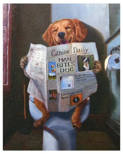 Empire Art Direct Odog Gone Funny Graphic Art Print On Wrapped Canvas Wall Art In Multi