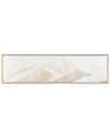 Empire Art Direct Panoramic Peaks Heavily Textured Hand-painted Framed Canvas Wall Art In Gray