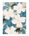 Empire Art Direct Peach Teal Floral Hand Washable Flowers Art Area Rug In Multi