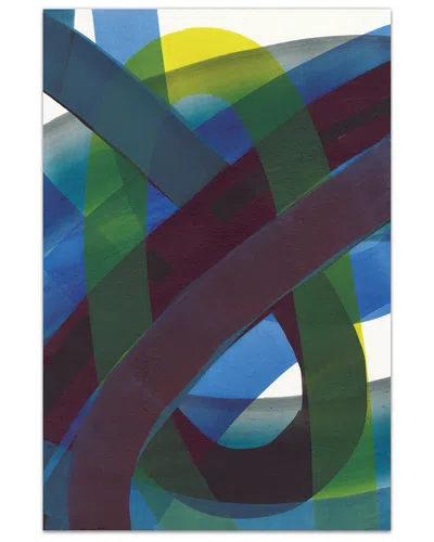EMPIRE ART DIRECT EMPIRE ART DIRECT PIGMENT PLAY I FRAMELESS FREE FLOATING TEMPERED GLASS PANEL GRAPHIC WALL ART