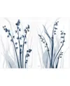 Empire Art Direct Radiant Blues 1 2 Frameless Free Floating Tempered Glass Panel Graphic Wall Art, 48" X 32" X 0.2" Ea In Blue