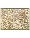 Empire Art Direct Radiant Burst Metallic Hand-painted Framed Canvas Wall Art With Gold Foil In Gold