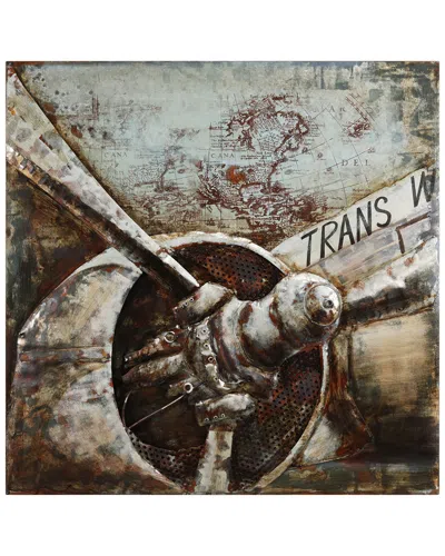 Empire Art Direct Retro Airplane 2 Metal Artwork