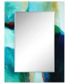 Empire Art Direct Reverse Printed Tempered Art Glass With Rectangular Beveled Mirror Wall Decor In Multi