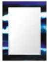 Empire Art Direct Run Offrectangular Beveled Mirror On Free Floating Printed Tempered Art Glass In Multi