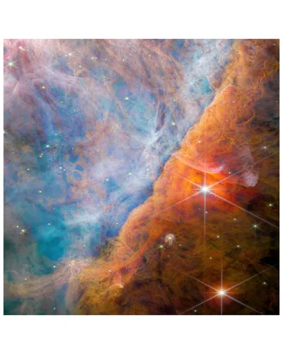 Empire Art Direct Shimmering Orion Nebula Free-floating Reverse Printed Tempered Glass Wall Art In Multi