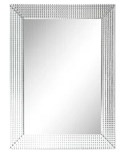 Empire Art Direct Solid Wood Frame Covered With Beveled Prism Mirror In Clear