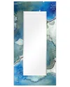 Empire Art Direct Subtle Blues Beveled Wall Mirror