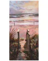Empire Art Direct Sunset Pathway Wrapped Canvas Wall Art In Multi