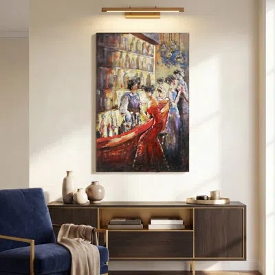Empire Art Direct Tavern Wall Décor In Brown;red;yellow