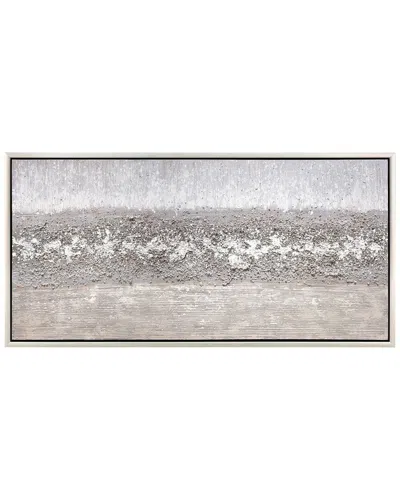 Empire Art Direct Tranquil Horizon Textured Glitter Hand-painted Framed Canvas Wall Art In Multi