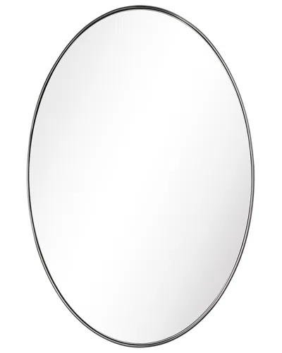 Empire Art Direct Ultra Brushed Black Stainless Steel Oval Wall Mirror