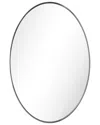 Empire Art Direct Ultra Brushed Black Stainless Steel Oval Wall Mirror