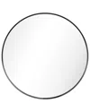 Empire Art Direct Ultra Brushed Black Stainless Steel Round Wall Mirror