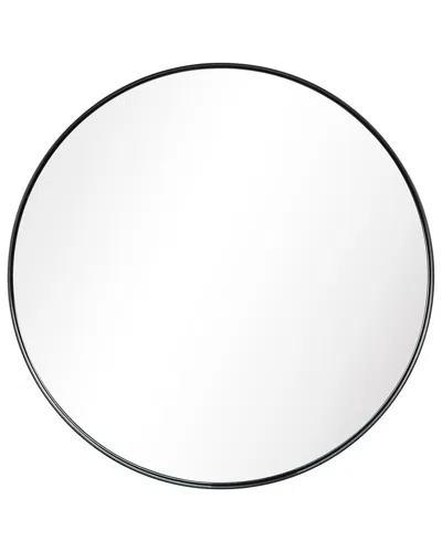 Empire Art Direct Ultra Brushed Black Stainless Steel Round Wall Mirror
