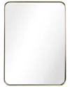 Empire Art Direct Ultra Brushed Gold Stainless Steel Rectangle Wall Mirror