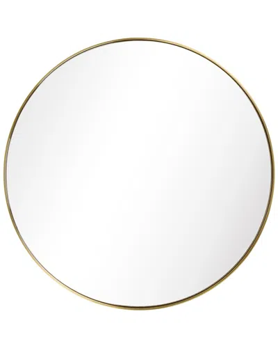 Empire Art Direct Ultra Brushed Gold Stainless Steel Round Wall Mirror