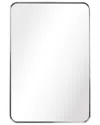 Empire Art Direct Ultra Brushed Silver Stainless Steel Rectangle Wall Mirror