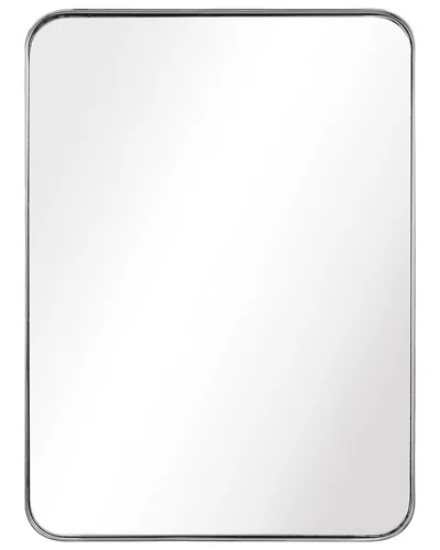 Empire Art Direct Ultra Polished Silver Stainless Steel Rectangle Wall Mirror