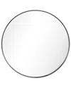 Empire Art Direct Ultra Polished Silver Stainless Steel Round Wall Mirror