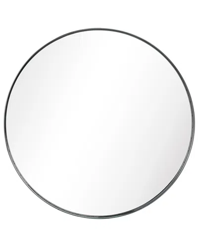Empire Art Direct Ultra Polished Silver Stainless Steel Round Wall Mirror
