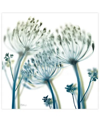 Empire Art Direct "unfocused Beauty 2" Frameless Free Floating Tempered Glass Panel Graphic Wall Art, 24" X 24" X 0.2" In Blue,green