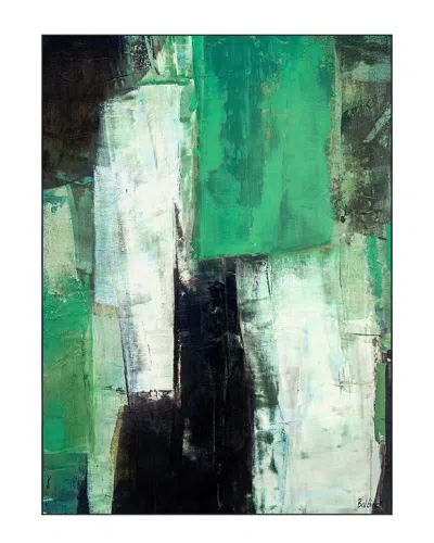 Empire Art Direct Verdure Washable Abstract Art Area Rug In Green