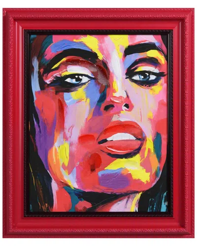 Empire Art Direct Vivid Elegance Hand-painted Embellished Canvas Wall Art With Baroque Frame