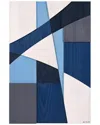 Empire Art Direct Whispers Of Blues Ii Handmade Solid Wood Abstract Wall Art In Blue