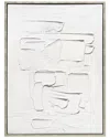 Empire Art Direct White Serenity Heavily Textured Hand-painted Framed Canvas Wall Art