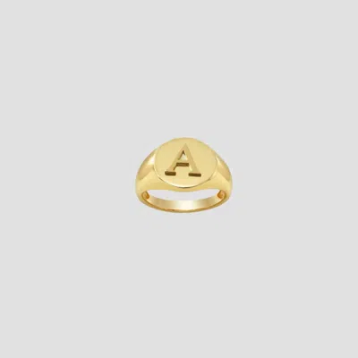 Empire Casting House The Embossed Block Signet Ring