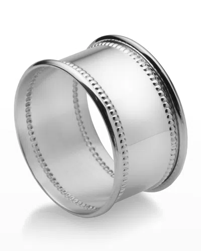 Empire Silver Sterling Beaded Napkin Ring In Gray