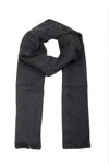 Emporio Armani - 00044 Scarf Anthracite 6250110a311 In Black