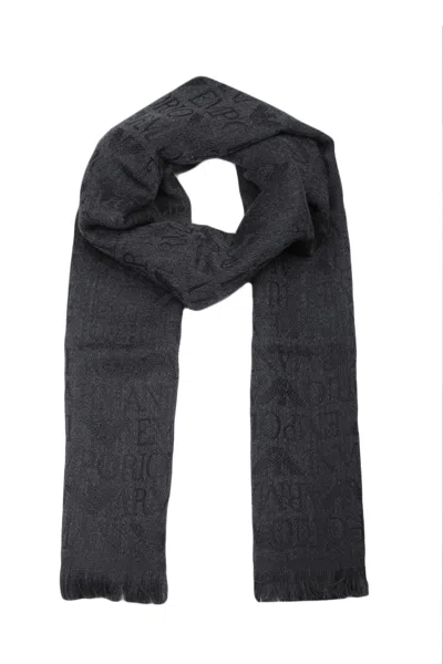 Emporio Armani - 00044 Scarf Anthracite 6250110a311 In Black