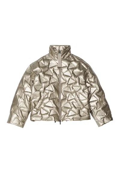 Emporio Armani - 0226 Down Jacket Gold 6r2b862nfjz In Brown