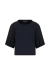 Emporio Armani - 0926 Blouse Blue Navy 3d2k642n0fz In Black