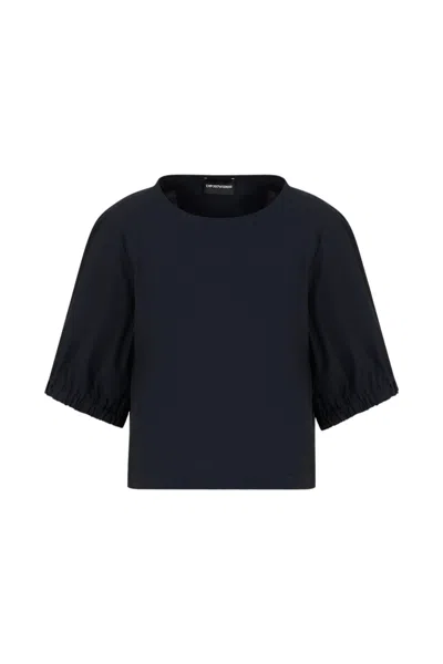 Emporio Armani - 0926 Blouse Blue Navy 3d2k642n0fz In Black