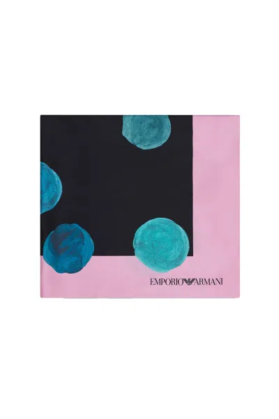 Emporio Armani - 17870 Pink/multicolor Scarf 6353023f305