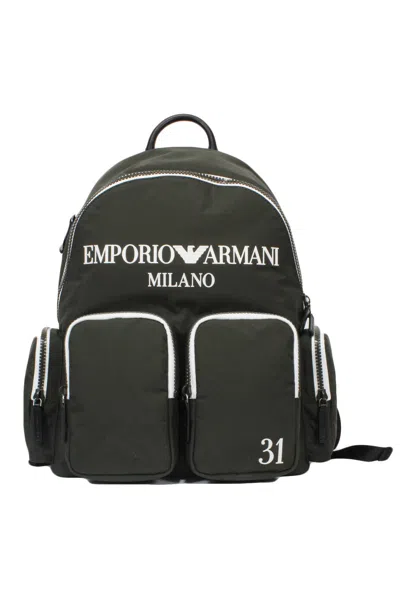 Emporio Armani - 85283 Backpack Green/black Y4o364y122e In Multi
