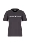 Emporio Armani - F903 T-shirt Navy Logo 8n2t9c2j53z In Black