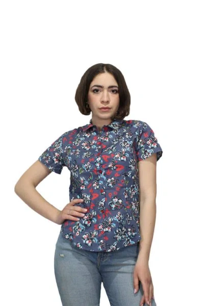 Emporio Armani - F929 Shirt Flower Blueberry 3l2c782nd1z In Animal Print