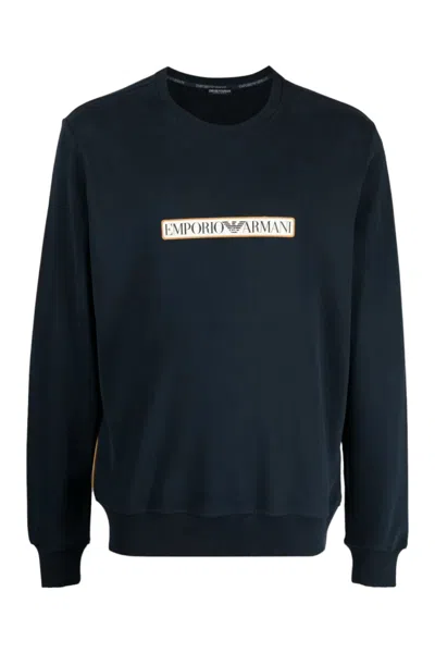 Emporio Armani 00135 Sweater Marine 1117853f573 In Blue