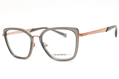 Emporio Armani 0ea1152 Cat Eye Metal Frame Eyeglasses In Rose Gold