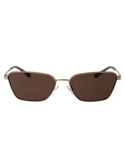 Emporio Armani 0ea2141 Sunglasses In 301373 Shiny Pale Gold