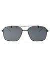 Emporio Armani Shiny Black Metal Sunglasses