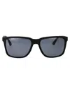 Emporio Armani Rubber Black Injected Sunglasses In Blue