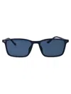 Emporio Armani Matte Blue Injected Sunglasses In Blue