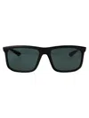 Emporio Armani Matte Black Injectate Sunglasses In Black