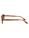 Emporio Armani Asv Black Blue Men's Irregular-shaped Sunglasses In Brown Havana